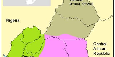 মানচিত্র এর জলবায়ু ক্যামেরুন