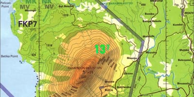 ক্যামেরুন পর্বত মানচিত্র